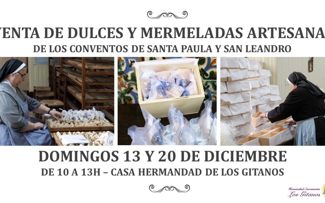Venta de dulces y mermeladas artesanas de los Conventos de Santa Paula y San Leandro