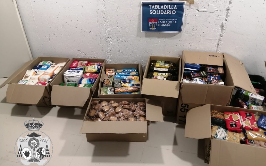 Donación de alimentos del Colegio de Fomento Tabladilla