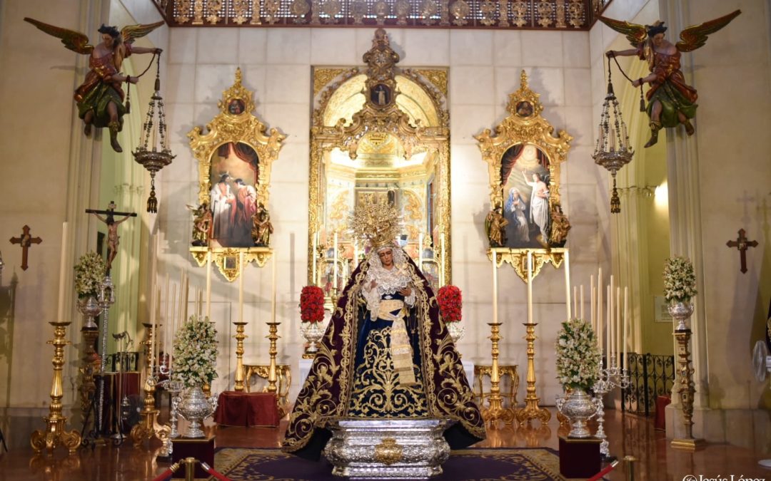 La Virgen de las Angustias en Veneración con motivo de la Festividad del 8 de septiembre