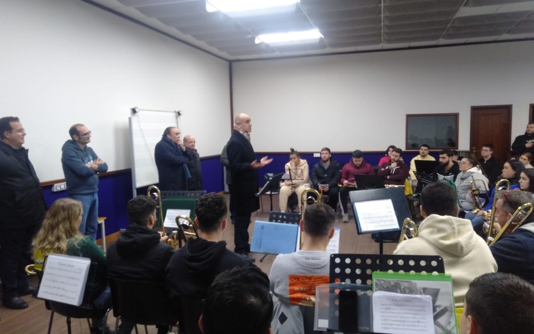 Visita del Alcalde de Sevilla a las instalaciones de nuestra Sección Musical