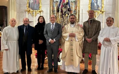 El Rvdo. D. Salvador Aguilera López, Oficial de la Santa Sede, presidió nuestra última Misa de Hermandad del año 2023