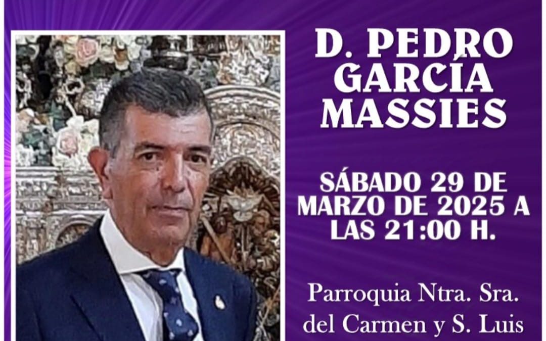 Nuestro hermano Pedro García Massies, pregonero de la Hermandad de Los Gitanos de Madrid